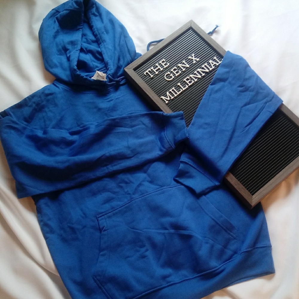 ⬇️ Men's SEL Pullover Hoodie in Blue Size L